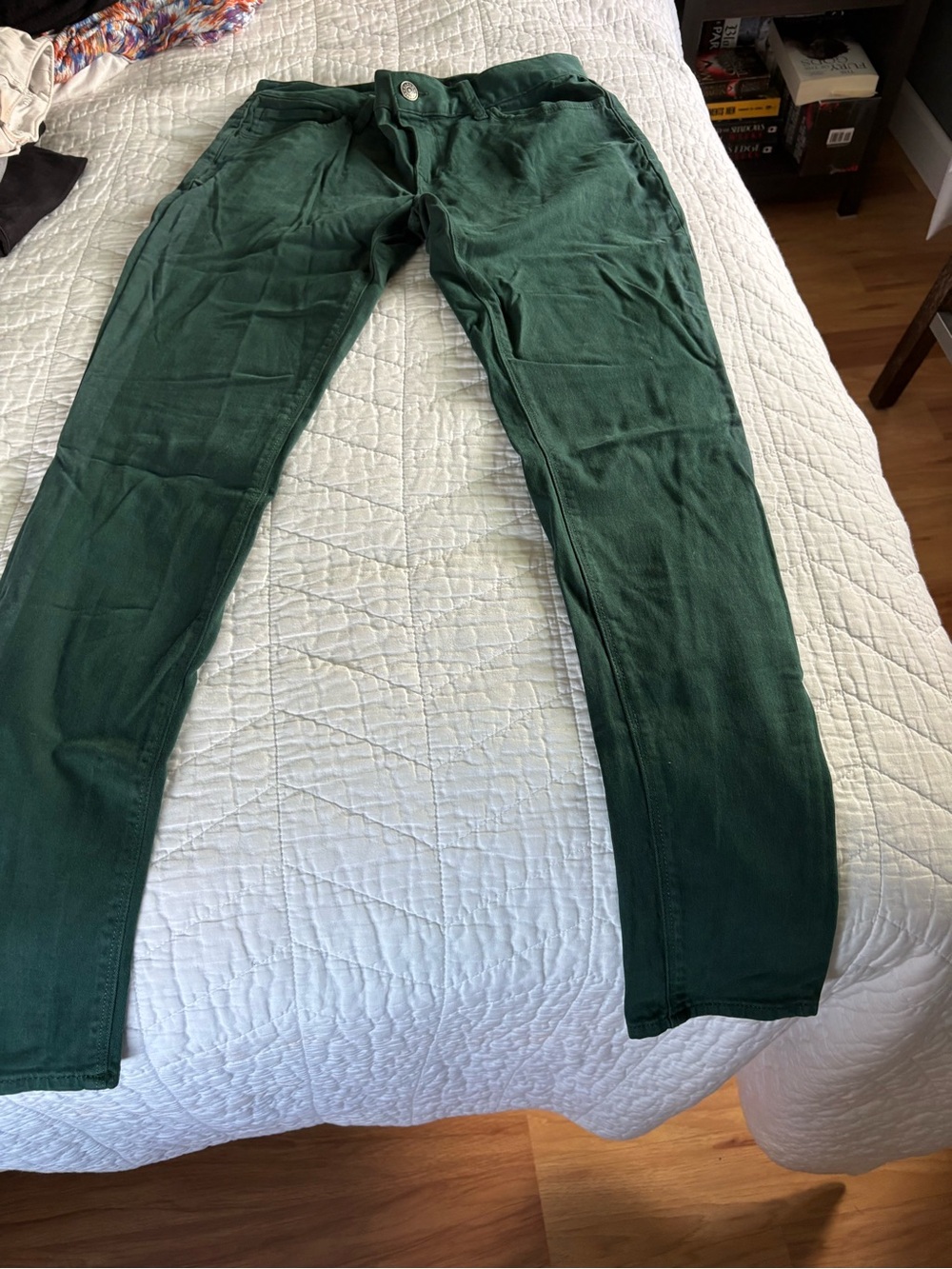 Express Women's Skinny Jeans in Forest Green